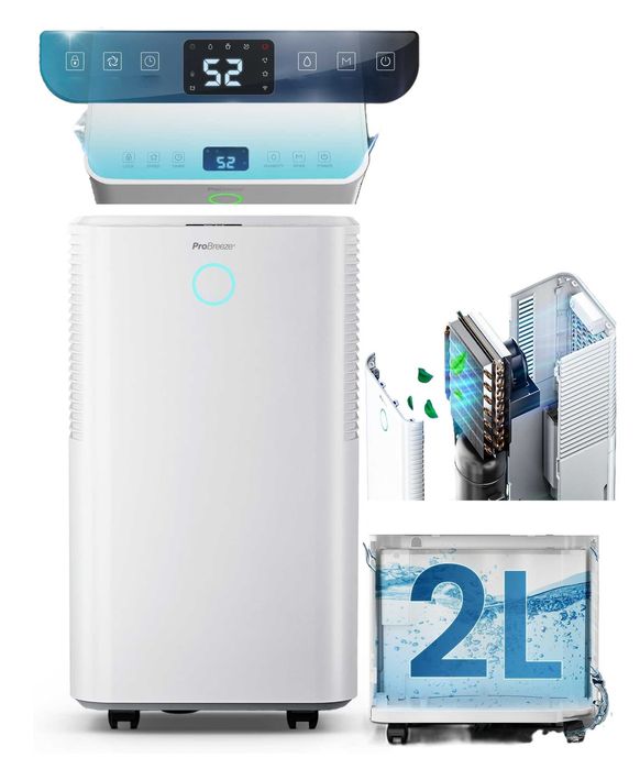 Osuszacz powietrza Pro Breeze 12l/dobę czujnik timer Pochłaniacz cichy