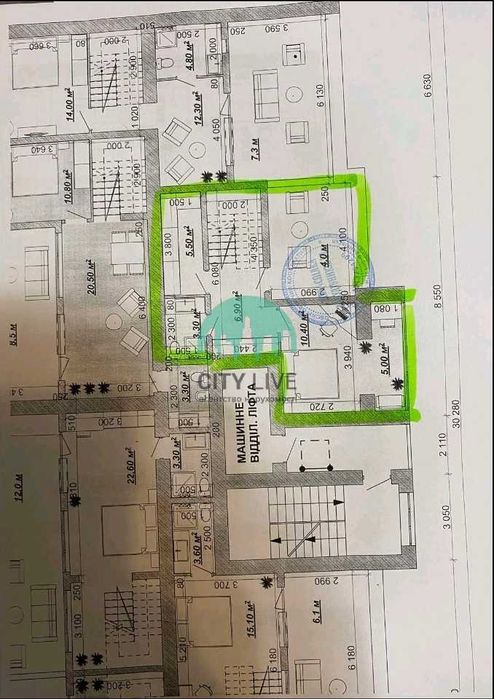 Дворівнева 2 кімнатна квартира з ТЕРАСОЮ в центрі міста(60)