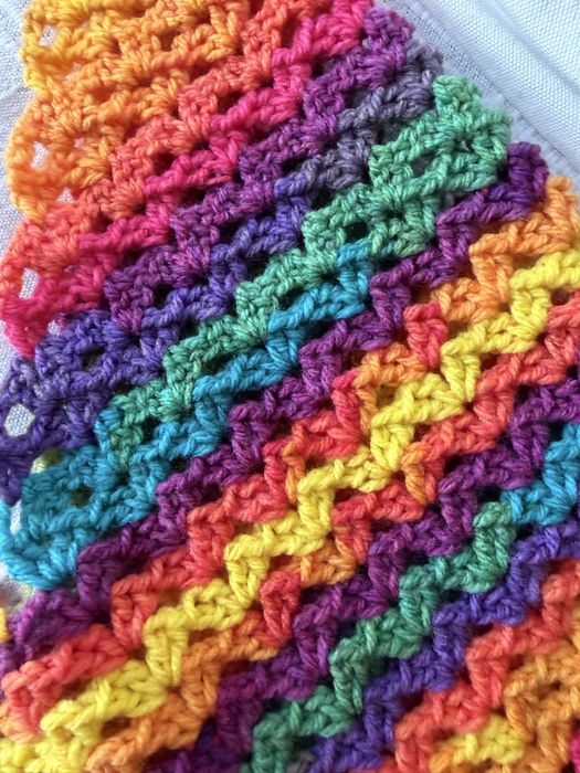 Saco tote, em lã sintetica, em crochet