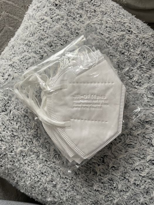 maseczka maska ochronna ffp2 biała ochronna 10 sztuk