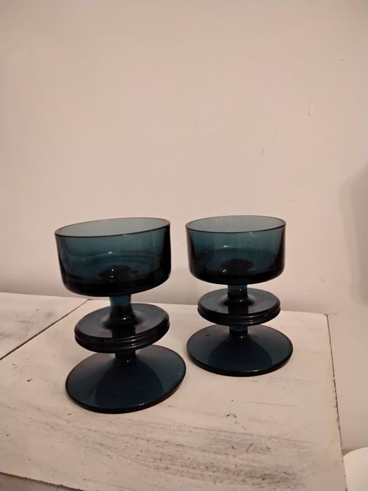 Vintage szklany świecznik Wedgewood projektant Ronald Stennet Willson