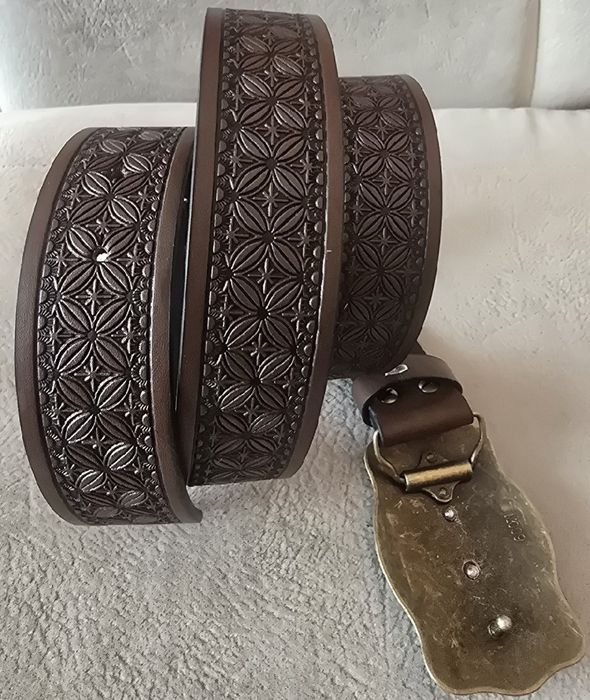 Pasek skórzany jeździecki cowboy ski KOŃ JEŹDZIECTWO Texas USA.Arizona