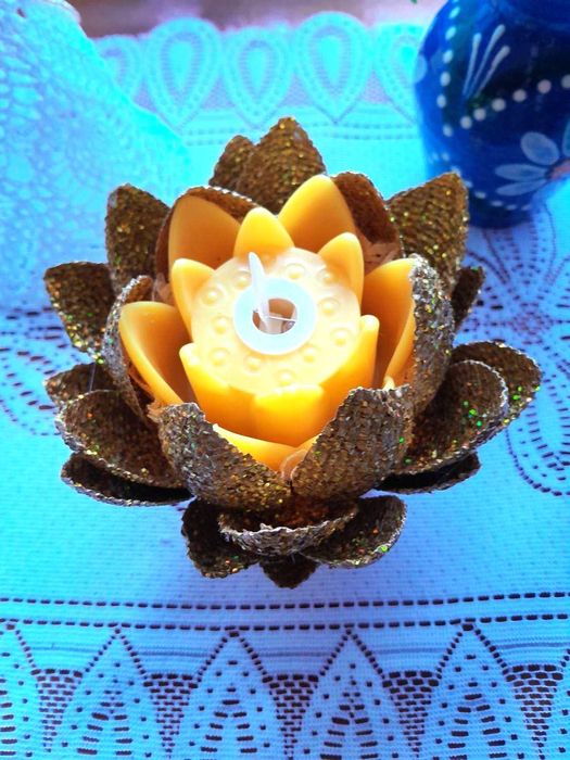 Świeca LED Kwiat Lotosu – lampa dekoracyjna