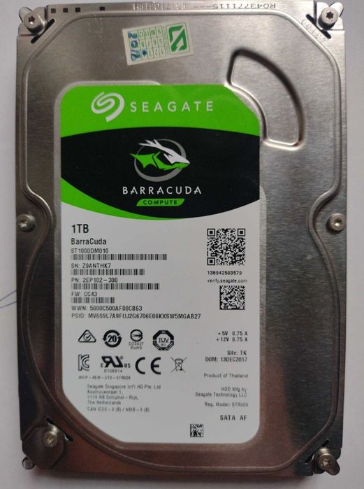 Жорсткий диск, вир-ва Seagate, barracuda, на  1 Тб
