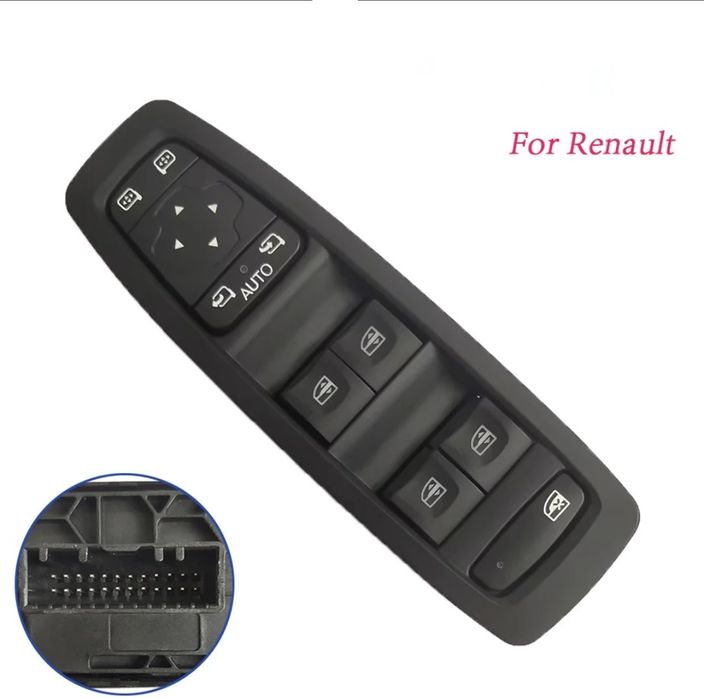 Interruptor comando janela elétrica Renault Megane, Scenic, Kadjar
