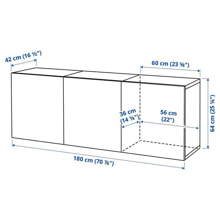Móvel suspenso BESTA (ikea)