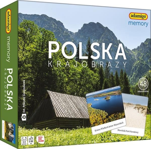 Gra Memory Polska Krajobrazy Adamigo Nowa Nieużywana