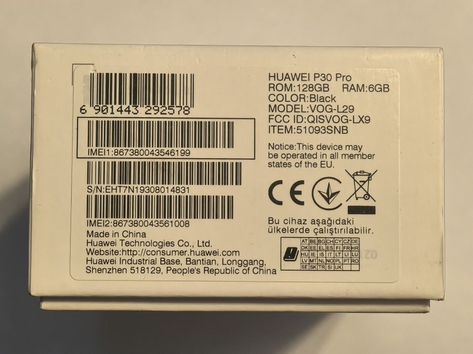 Huawei P30pro, 6/128 GB, usługi Google, 2xSIM