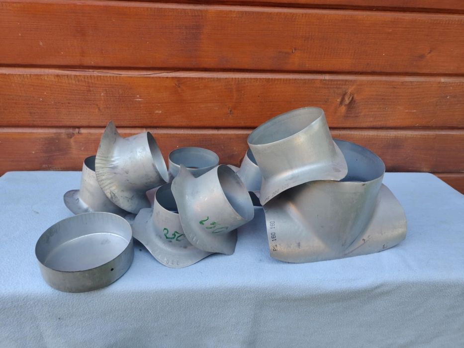 Kolana nyple objemki wentylacja spiro kształtki