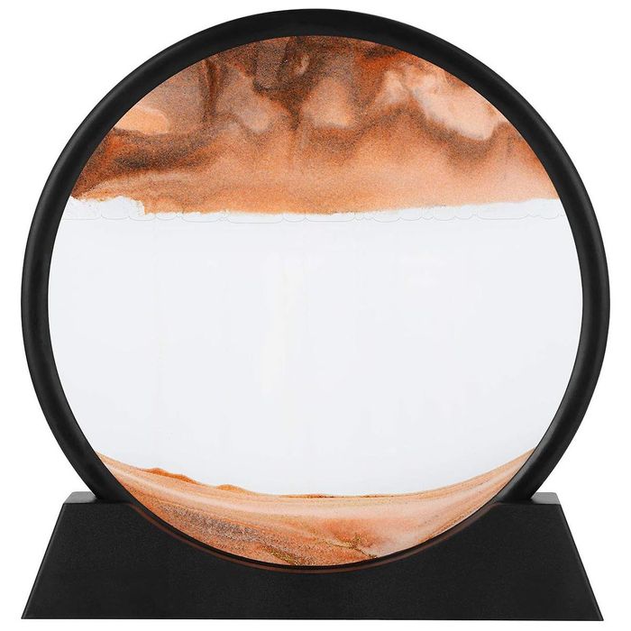 Настільний скляний рухомий пісок Піщаний годинник, Статуетка, Декор, С