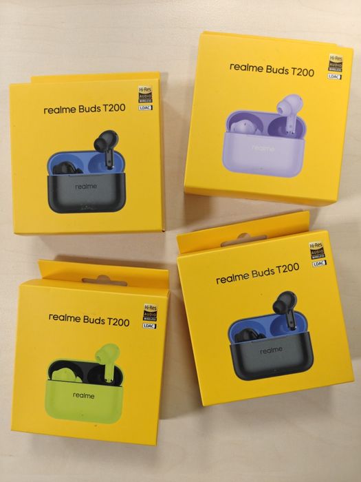 Новинка. TWS навушники Realme Buds T200 Bluetooth 5.4