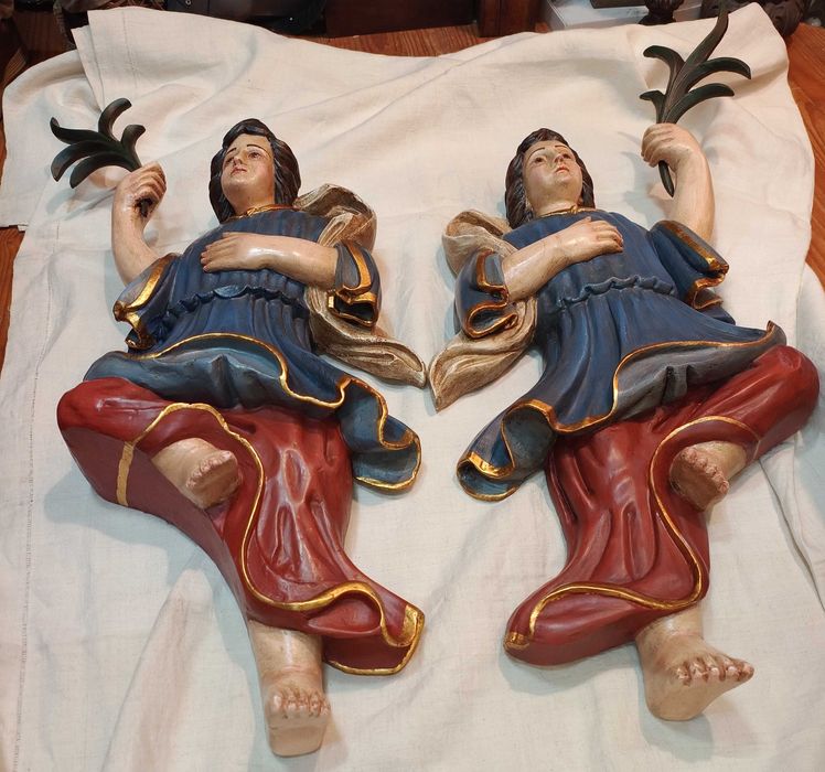 Par Serafins Madeira Parede Século XVIII