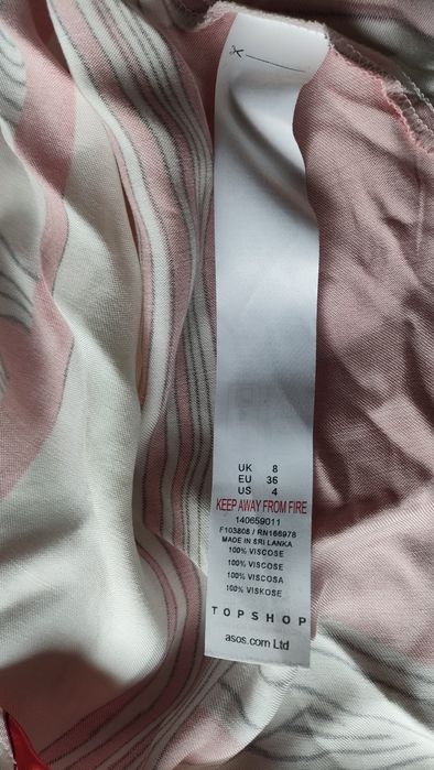 Nowa suknia maxi fancy abstract S 36