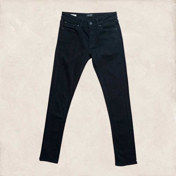 Jack & Jones slim glenn 3034 czarne jeansy męskie