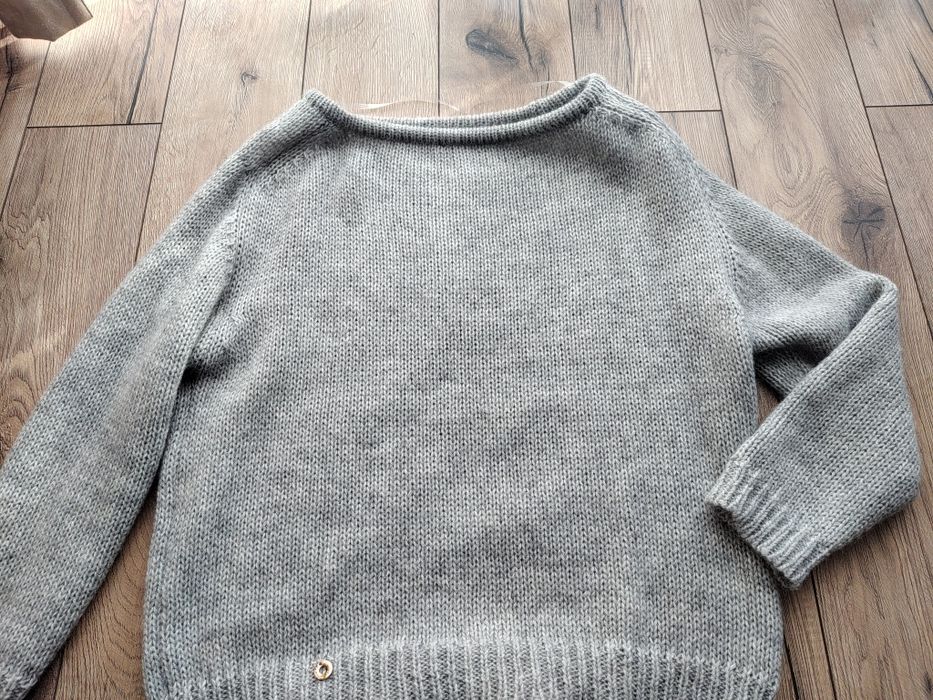 Madame Się sweter szary oversize