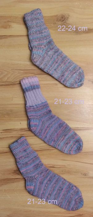 Skarpety rękodzielnicze Leokadia dziewczęce/damskie 33-37