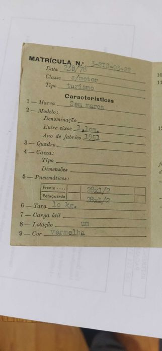 Livrete de bicicleta pasteleira