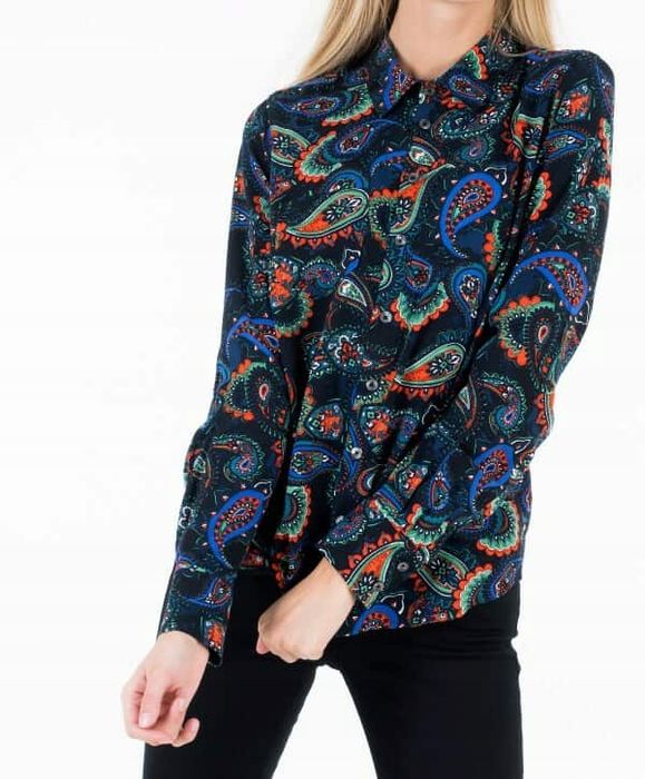 O85 damska koszula Tommy Hilfiger print boho wzór M 38