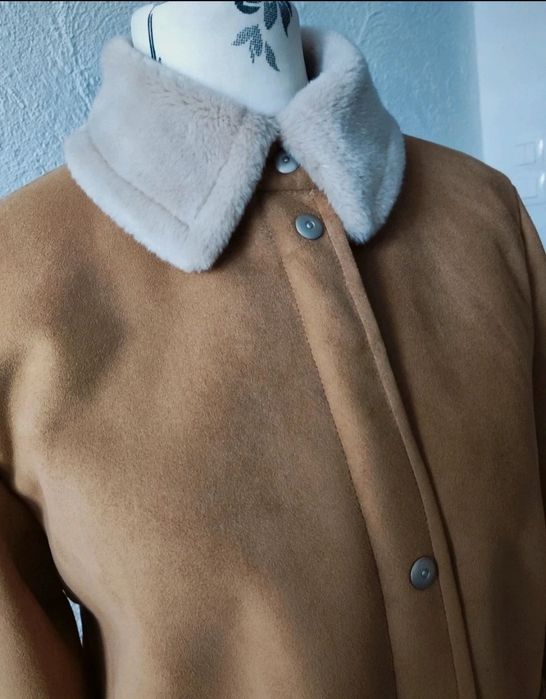 Ciepły kożuch damski 38 M wyjątkowy klasyk Arctic