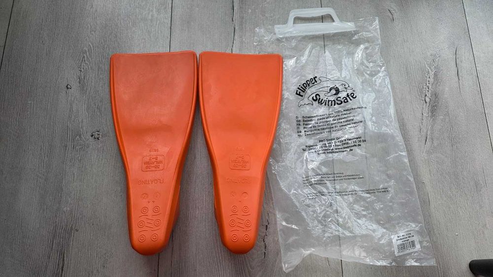 Flipper SwimSafe płetwy do pływania dla dzieci z naturalnego kauczuku 38-39