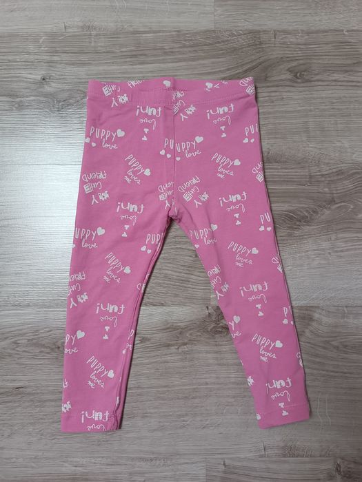 Legginsy dwie pary dla dziewczynki rozmiar 92
