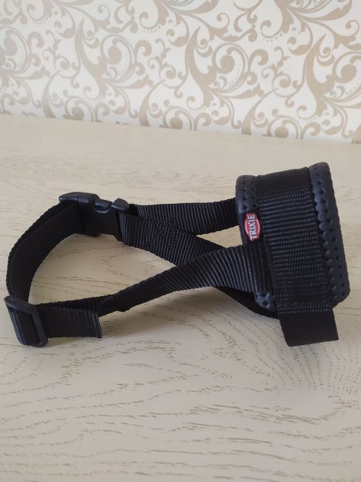 Намордник-петля для собак Trixie нейлон з шкіряною дихаючою вставкою