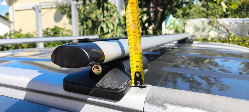 Аэродyги R4 на интегрированные рейлинги KIA Sportage 2010 - 2015г