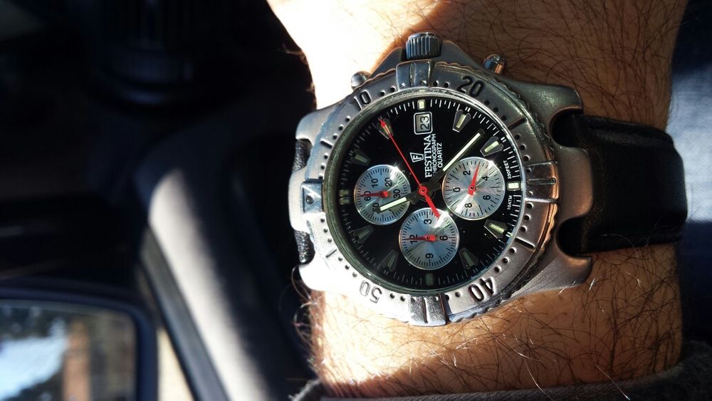 Relogio Festina titânio de colecção