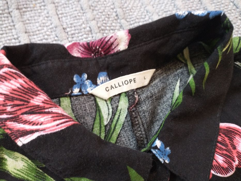 Długa tunika damska rozpinana Calliope rozmiar L