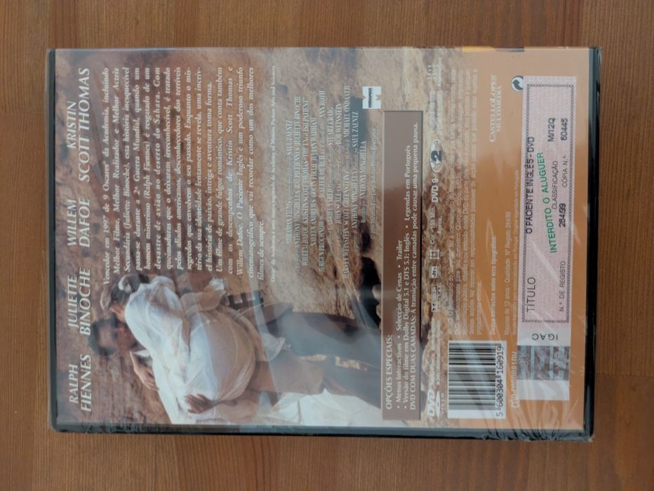 DVD NOVO e SELADO - " O Paciente Inglês " 1996