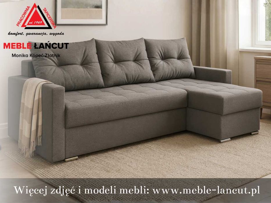 Narożnik Sofa Fox PIK -bonel ,2xpojemnik, automat,mały, zgrabny.