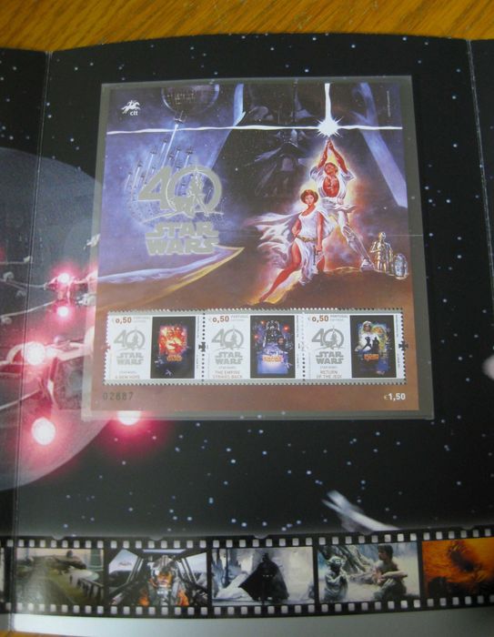 Carteira de Selos Star Wars numerada nº 2887 CTT Nova