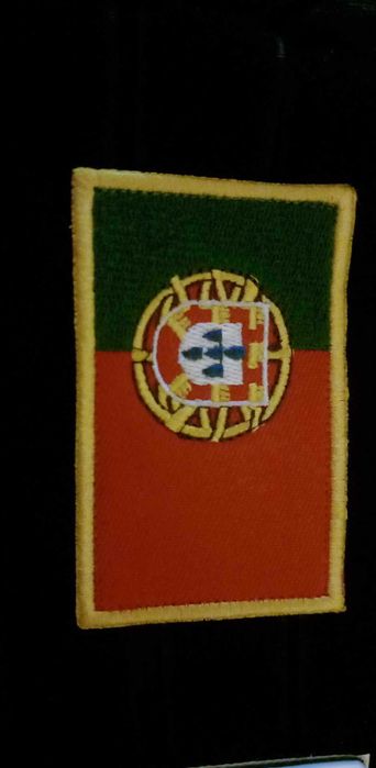 Bandeira Portugal velcro para colar em mochilas roupas malas NOVO