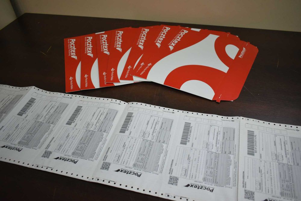 Zestaw kopert i listów przewozowych Pocztex