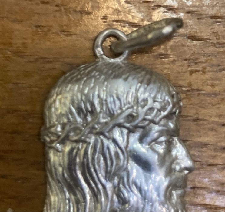 Busto de Jesus em prata Portuguesa contrastada