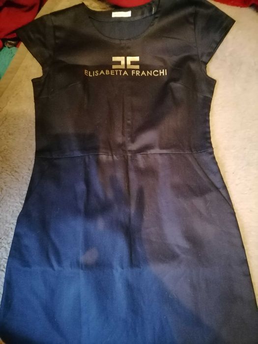 Sukienka czarna Elizabetha Franchi Rozmiar nasze 40 Mała Czarna