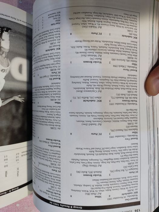 Livro Yearbook of European Football 1994/95