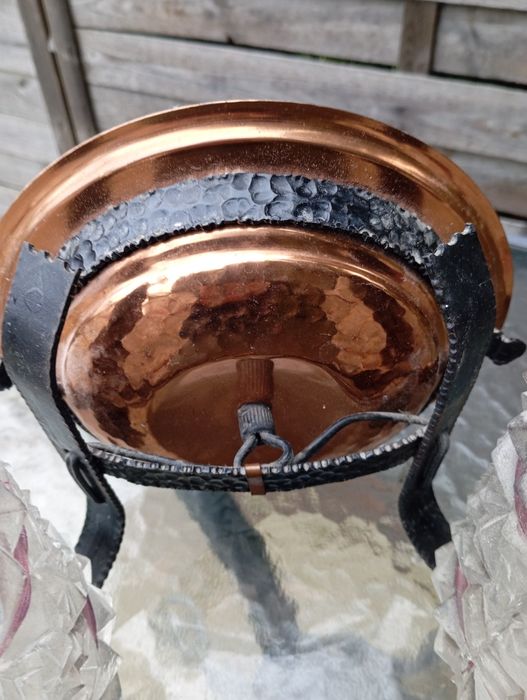 Żyrandol + kinkiet prl