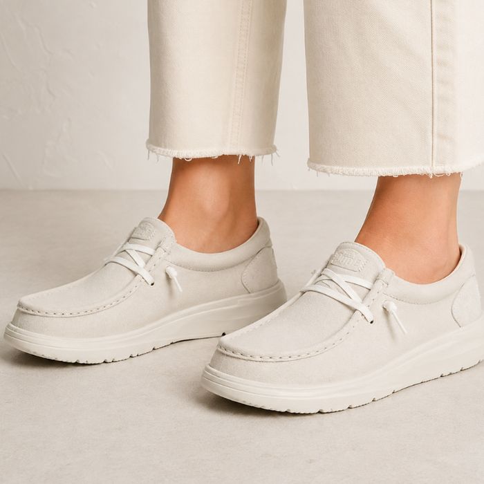 HeyDude Wendy Comf Suede Mokasyny Damskie Zamszowe Lekkie 39 24,5 cm
