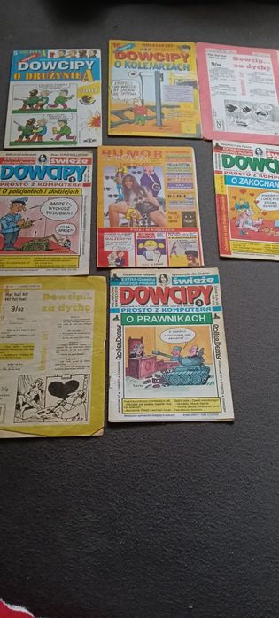 Gazetki z dowcipami lata 90