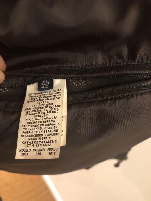 Casaco/ Blusão de pele da massimo dutti