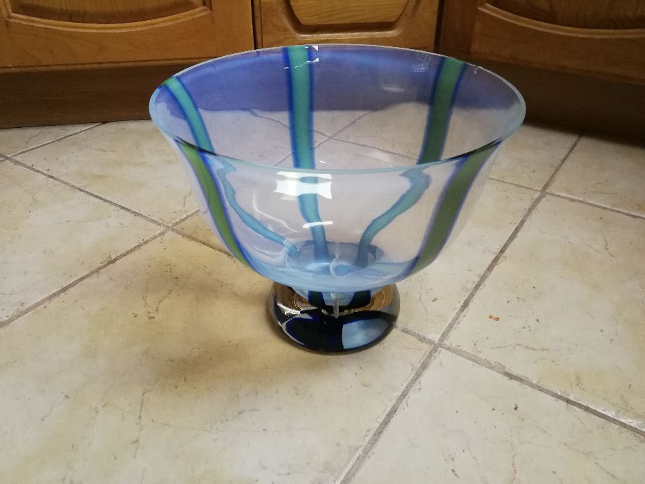 DUŻA SZKLANA MISA, wazon, miska, salatera, salaterka