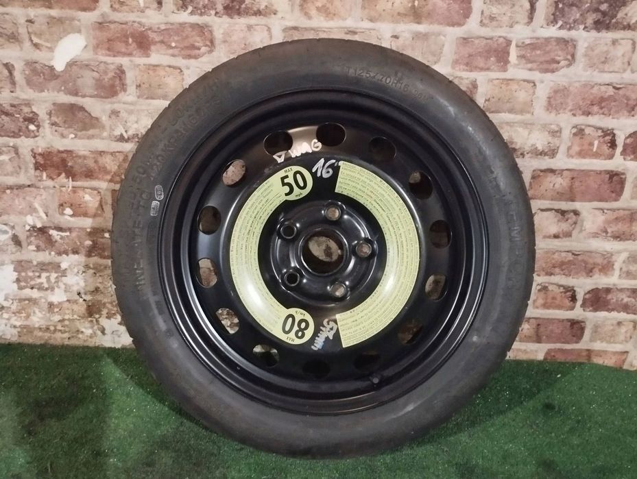 KOŁO DOJAZDOWE ZAPAS 125/70/16 5X112 ET 25.5 57MM VWAG 1K0601027AL