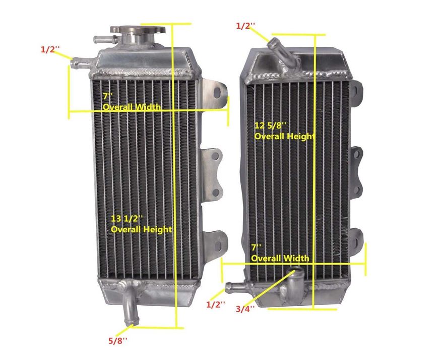 Новый радиатор 2006 Yamaha YZ250F & 2007-2013 Yamaha WR250F L+R