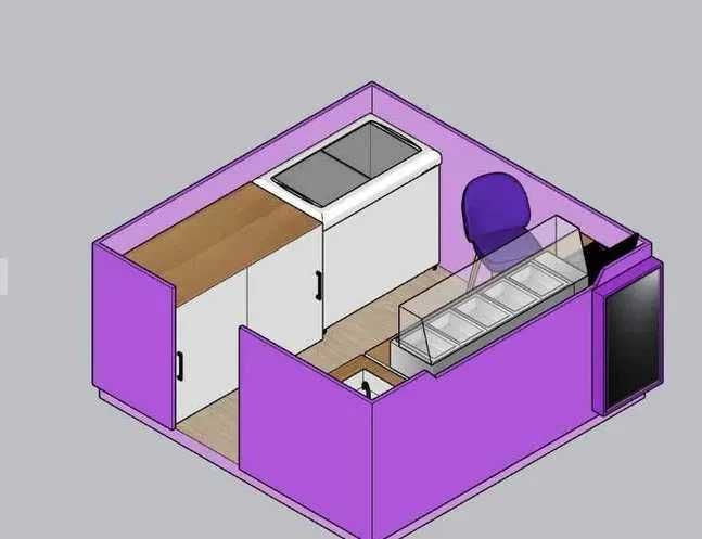Quiosque para Shopping – Açaíteria Completa e Pronta para Trabalhar