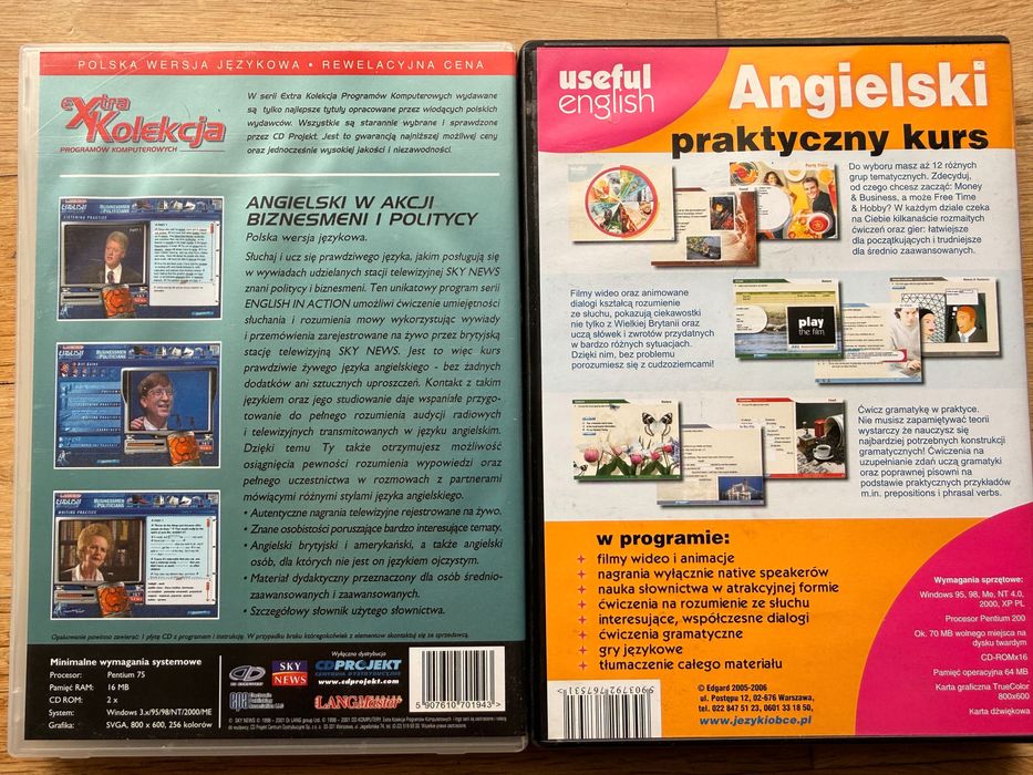Angielski kurs na DVD 2 płyty