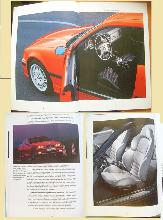 BMW M-Power Programm 1993 - M3 E36 & M5 E34 / prospekt 46 stron ! BDB- / przesyłka GRATIS  !