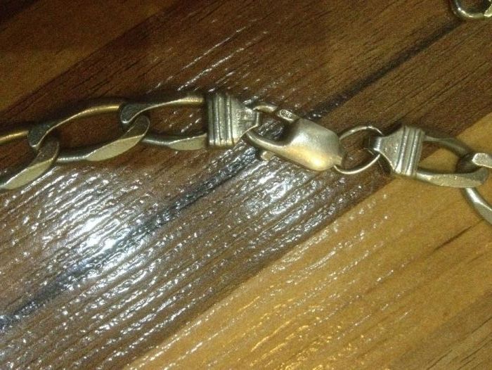 Meski Srebny Łancuszek + drugi złoty ! Gratis okazja