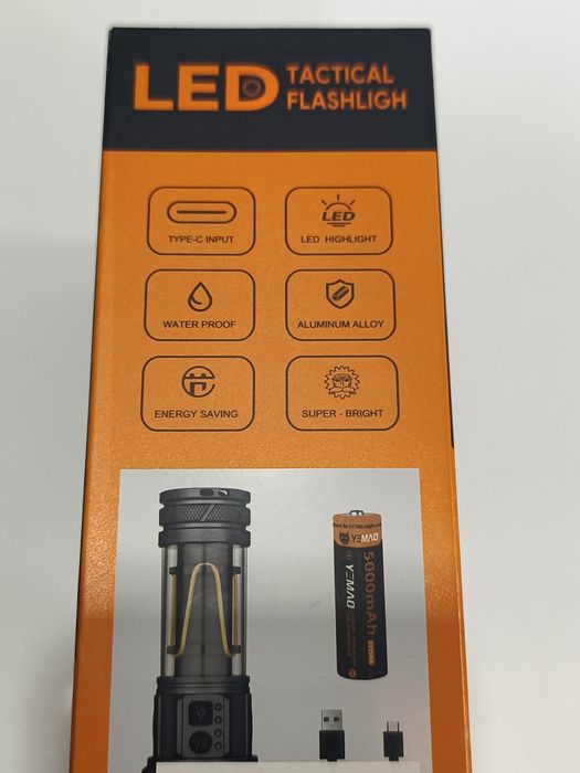 Lanterna de Mão Led Laser 30w 20000lm