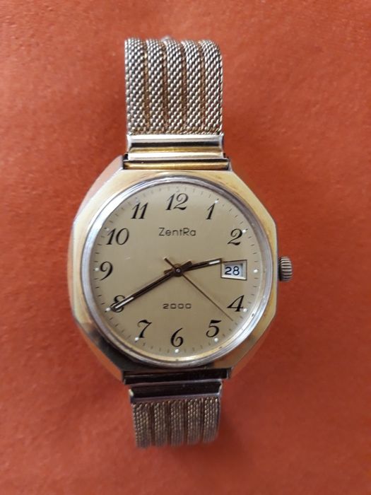 Zegarek,męski ZentRa 17j.model 2000-Germany36mm.mechaniczny stan super